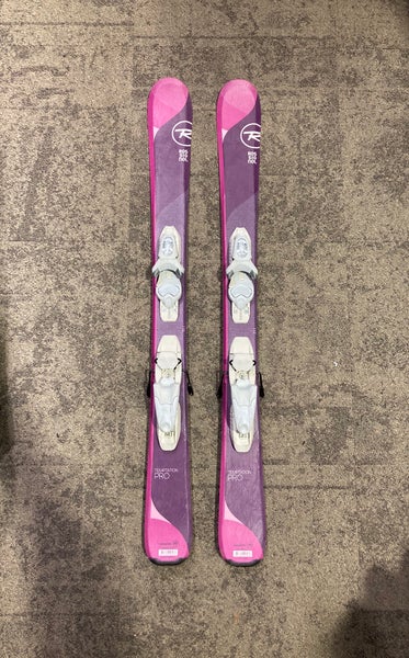 Rossignol Temptation Pro 110cm Skis + Look KidX Bindings