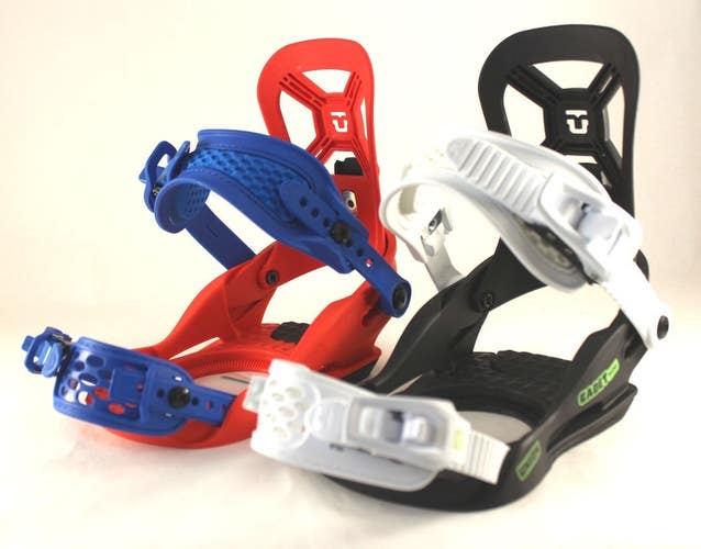 Union Cadet Mini Youth Snowboard Bindings XS (US11K -3) Mis-Matched Red/Black