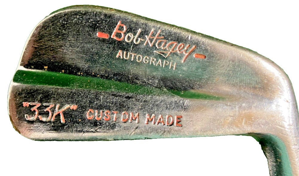 Bob Hagey Golf 2 Iron 33K Autograph Custom Made Regular Steel Vintage Grip RH