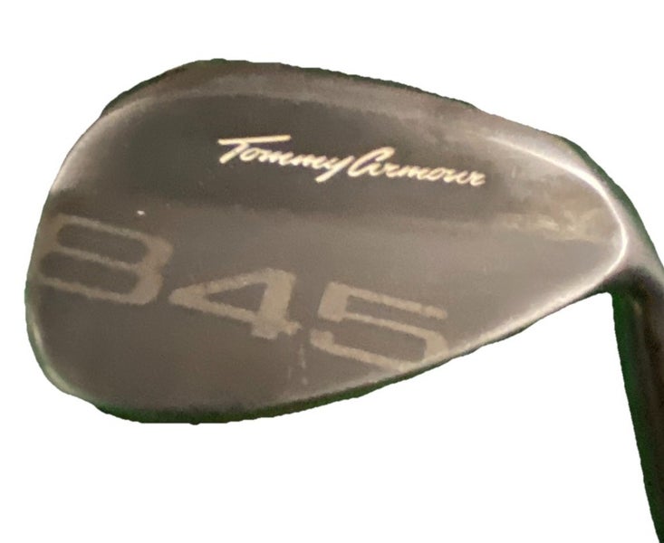 Tommy Armour 845 Black Gap Wedge 52*08 TA-24 Stiff Steel 35" RH New Midsize Grip
