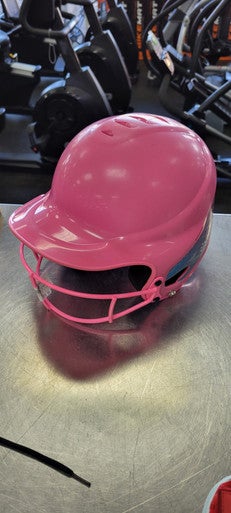 Used RIP-IT HELMET W MASK 6 - 6 7/8 Batting Helmet w/Mask Pink One Size 11497-S000153584