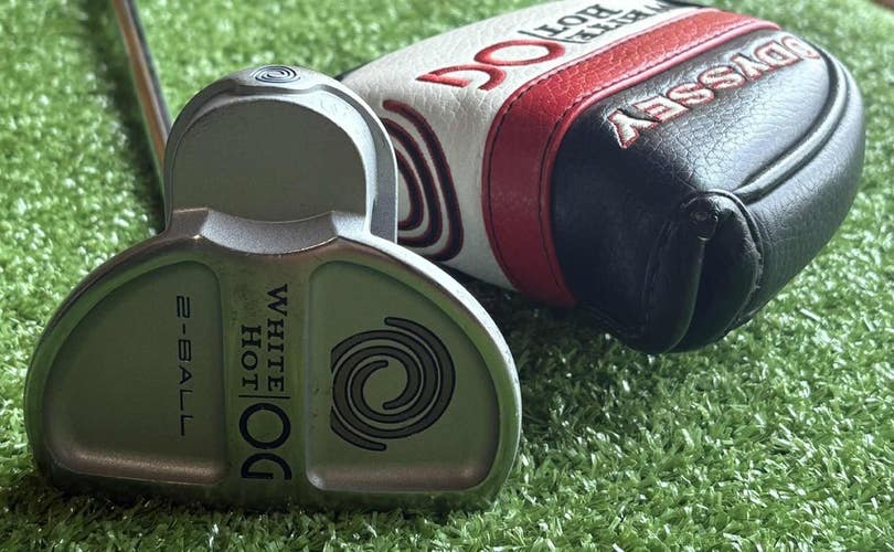 Odyssey White Hot OG 2 Ball 33" Putter RH Buffed & Cleaned