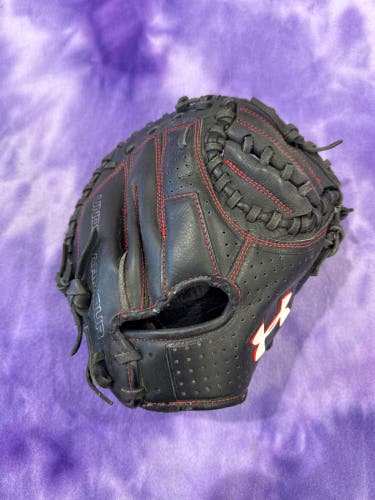 Black Under Armour UACM-100Y RH Catcher's Baseball Glove 31.5" (Used)