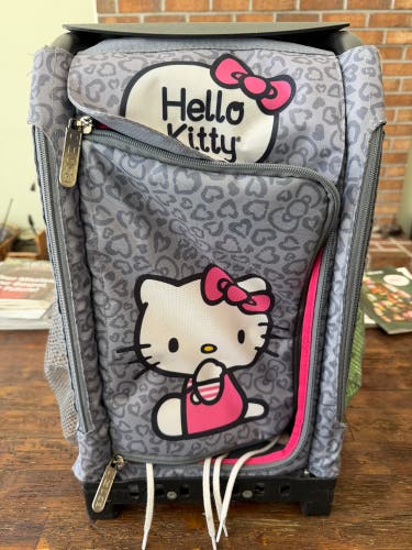 Figure Skating Zuca Bag Hello Kitty Rolling bag with handle and light up wheels