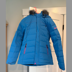 SYNC Large Women's Shelter Parka Ski Coat in Daphne Blue
