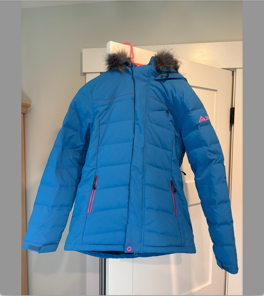 SYNC Large Women's Shelter Parka Ski Coat in Daphne Blue