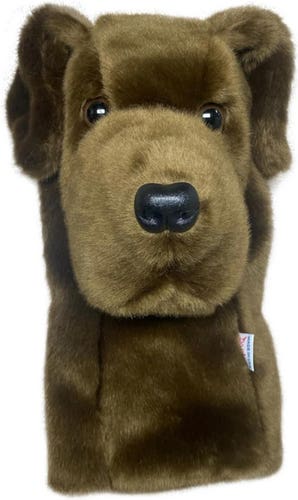 NEW Daphnes Headcover Chocolate Lab 460cc Driver Golf Headcover