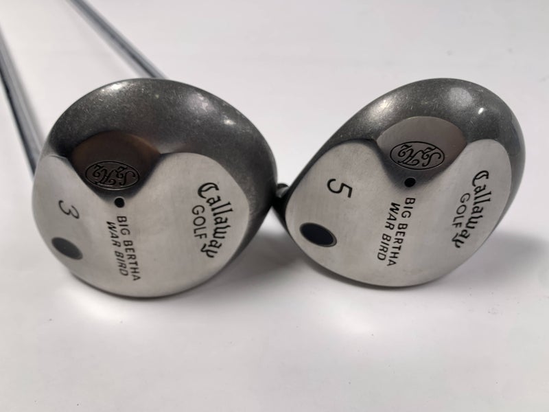 Callaway Original Great Big Bertha 3 & 5 Fairway Wood Set 15* 18* Steel Mens RH