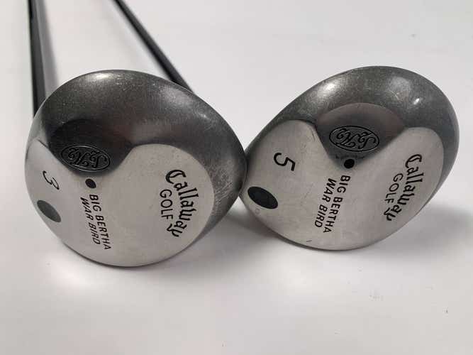 Callaway Big Bertha Warbird 3 & 5 Fairway Wood Set 15* 18* RCH 96 Mens RH