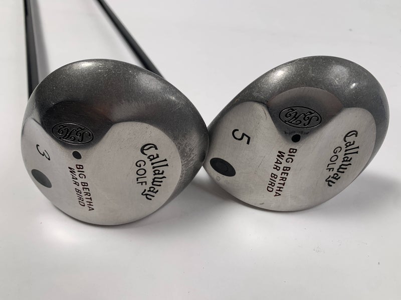 Callaway Big Bertha Warbird 3 & 5 Fairway Wood Set 15* 18* RCH 96 Mens RH