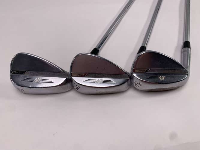 Titleist Vokey SM8 Tour Chrome Wedge Set 52* 8 | 56* 8 | 60* 12 Wedge LH Midsize