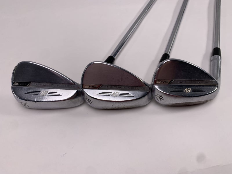 Titleist Vokey SM8 Tour Chrome Wedge Set 52* 8 | 56* 8 | 60* 12 Wedge LH Midsize