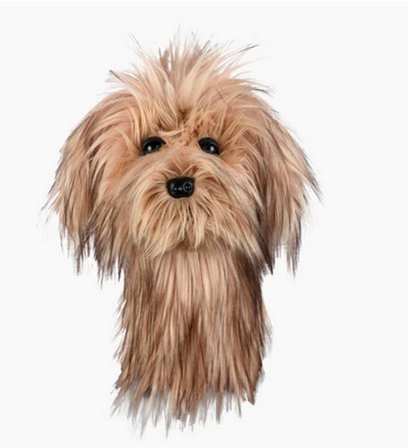 NEW Daphnes Headcover Scruffy Dog 460cc Driver Golf Headcover