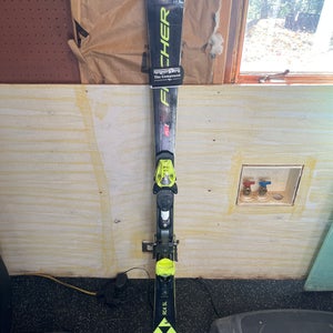 Kid's 2024 Racing 140 cm Fischer RC4 Race JR Skis With Bindings Max Din 13 (Used)