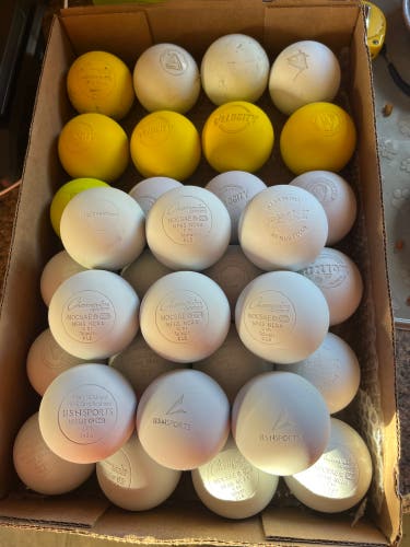 Lacrosse Balls- 31 Lightly used and new balls plus 2 free! 33 balls in lot!