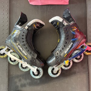 Bauer Supreme M5 Pro Hockey custom inline Skates 7.5 (Used)