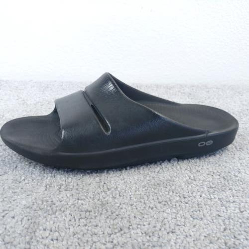 Oofos Ooahh Recovery Sandals Womens Size 10 Shoes Slip On Black  Slides