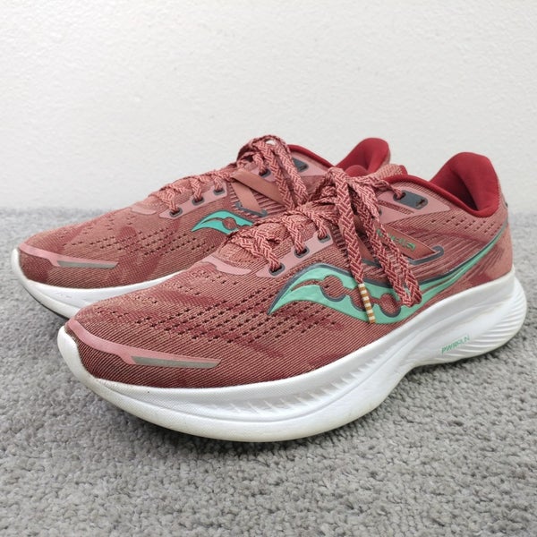 Saucony Guide 16 Womens Size 9 Running Shoes Red Pink Low Top Sneakers