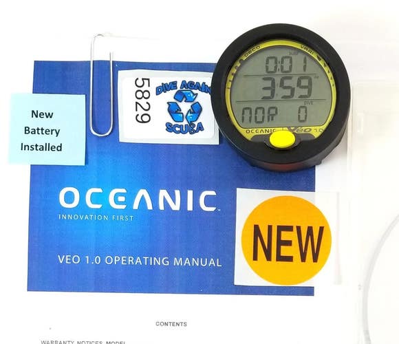 NEW Oceanic Veo 1.0 Scuba Dive Computer Puck Module Air & Nitrox Veo 1 nx #5829