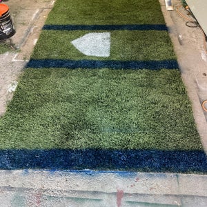 Softball/Baseball Home Made Traininer Hitters mat(56”x108”) 3ft Hitters Box