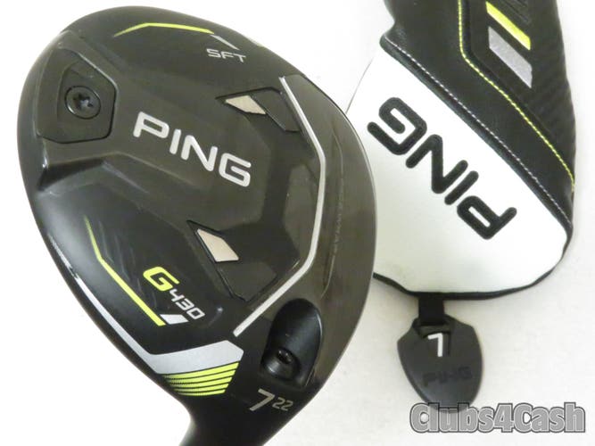 PING G430 SFT Fairway 22  7 Wood Mitsubishi AV Orange 75 Stiff Flex +Cover