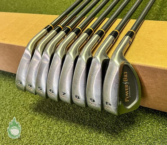 Used RH Power Bilt Oversize Irons 3-PW 90g Medium Flex Graphite Golf Club Set