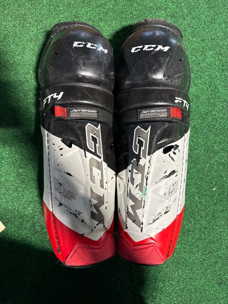 Senior CCM JetSpeed FT4 Shin Pads 13" (Used)