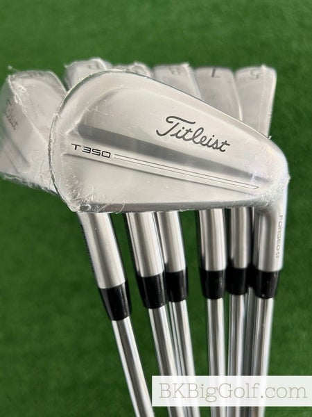 NEW Titleist T350 25 Forged Iron Set 5-48 / True Temper AMT Red Stiff
