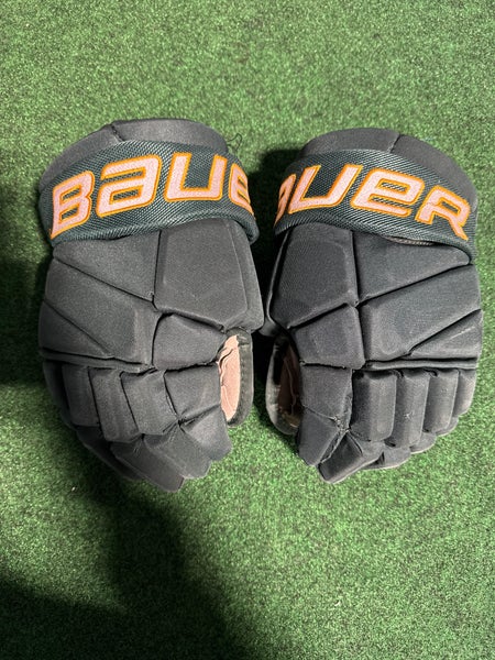 Green Senior Bauer Team Vapor Elite Gloves 13" (Used) | Vermont Junior Catamounts