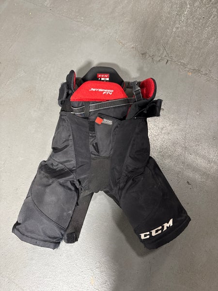 Black CCM Jetspeed FT4 Hockey Pants (Used) | Junior Large