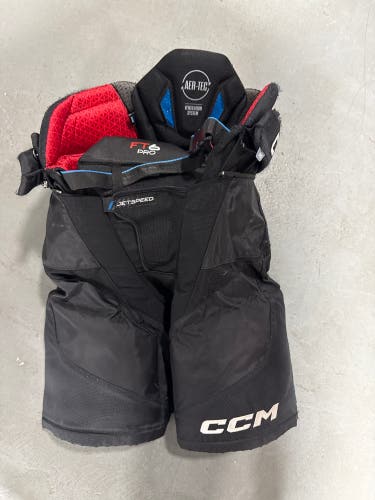 Black CCM Jetspeed FT6 Pro Hockey Pants (Used) | Senior Small