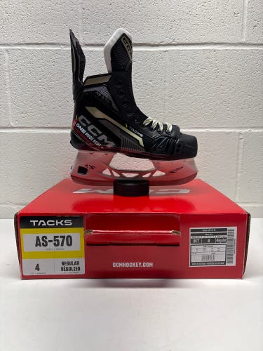 2022 CCM Tacks AS-570 Hockey Skates Regular Width Size 4 (New)