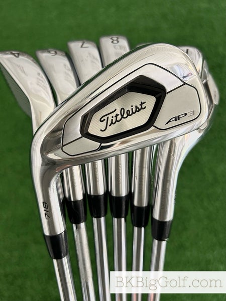 LH Titleist AP3 718 Forged Iron Set 4-P / True Temper AMT Black Regular +1