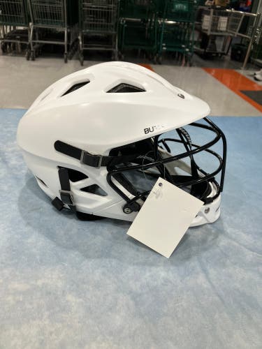 White Youth Warrior Burn Junior Helmet (New)