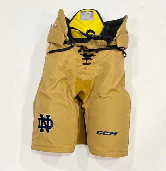 CCM HPTKXP Notre Dame Alternate Pro Stock Pants - Medium - Gold