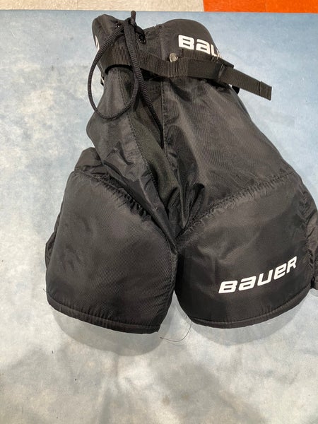 Black Youth Medium Bauer Lil Sport Hockey Pants (Used)