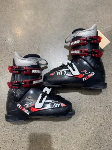 Mondo 21 & 21.5 Kid's Tecnica RJ 4 All Mountain Ski Boots Soft Flex | Sole- 253mm |(Used)