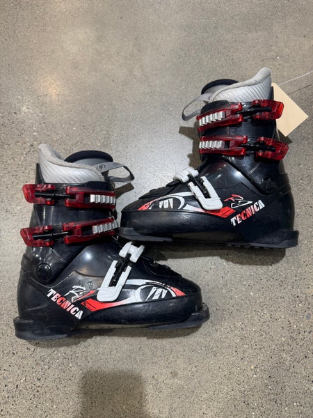 Mondo 21 & 21.5 Kid's Tecnica RJ 4 All Mountain Ski Boots Soft Flex | Sole- 253mm |(Used)