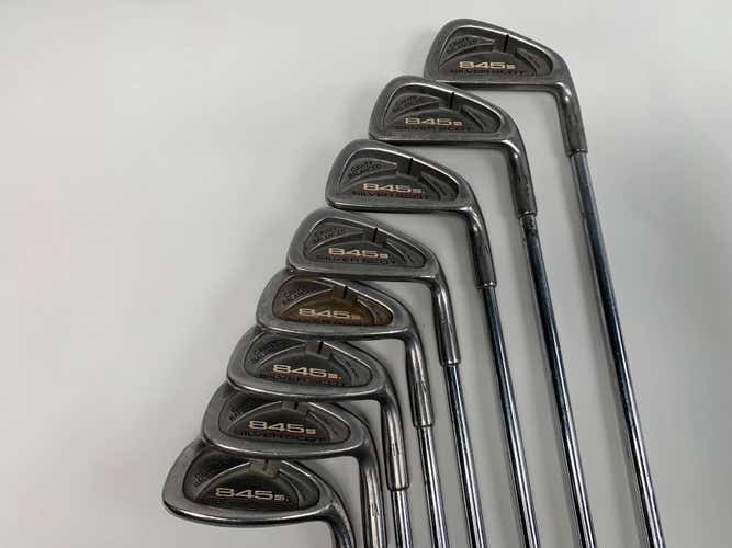 Tommy Armour 845 S Silver Scot Iron Set 3-PW+SW Tour Step Stiff Steel Mens NO 6i