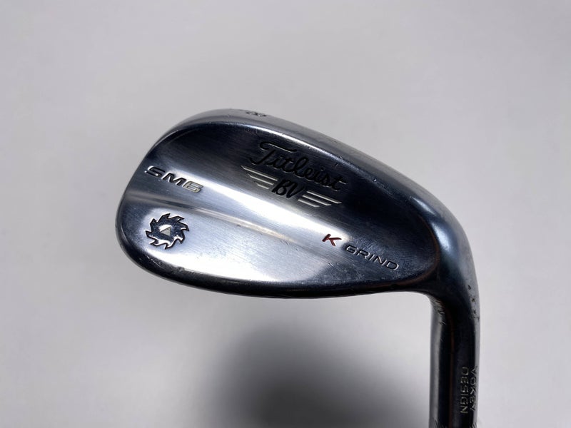 Titleist Vokey SM6 Tour Chrome Lob Wedge LW 58* 12 Bounce K-Grind Wedge Mens RH