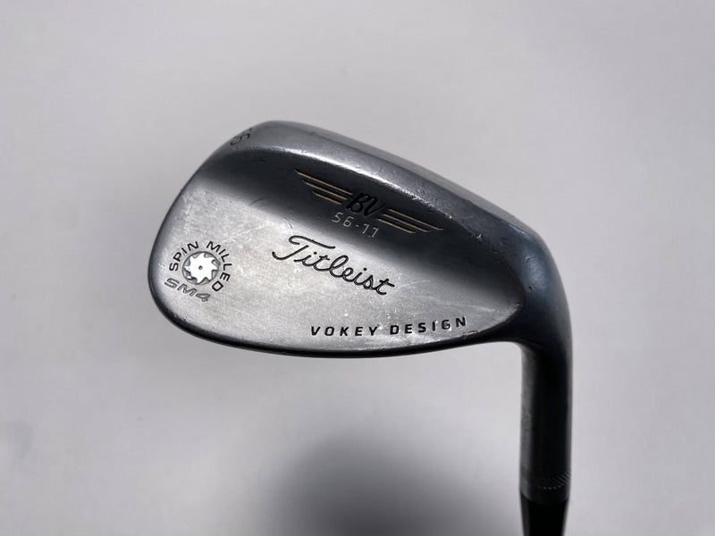Titleist Vokey Spin Milled SM4 Chrome Sand Wedge SW 56* 11 Wedge Mens RH