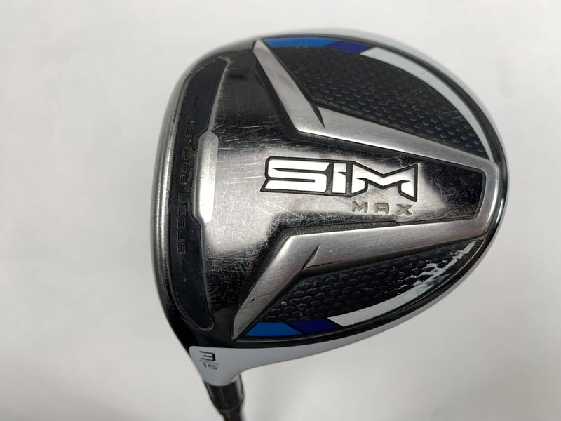 TaylorMade SIM MAX 3 Fairway Wood 15* Aldila Rogue 110 MSi 60g Stiff LH
