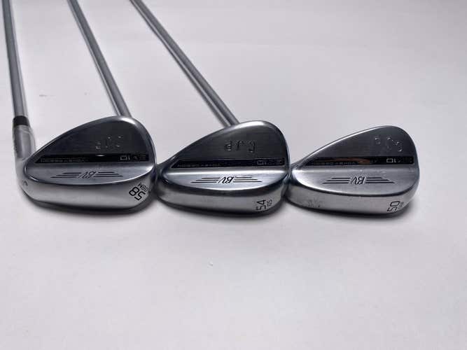 Titleist Vokey SM10 Tour Chrome Wedge Set 50* 8 | 54* 10 | 58* 8 DG Tour Mens RH