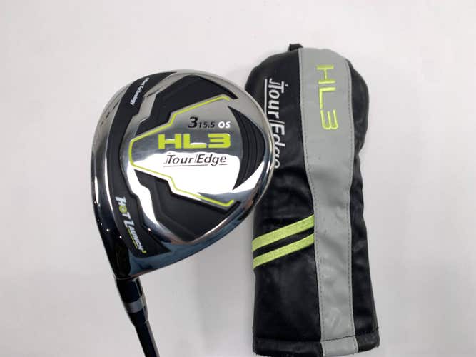 Tour Edge Hot Launch 3 3 Fairway Wood 15.5* Kuro Kage Black 60g Stiff Mens LH HC