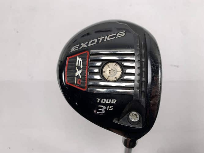 Tour Edge Exotics EX9 Tour 3 Fairway Wood 15* Aldila Rogue 70S Stiff Mens RH