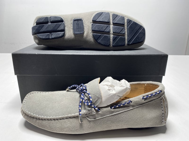 Bugatchi Monte Carlo Moccasin Casual Shoes Grey Men's SZ 8 (JK118 GRIGIO)