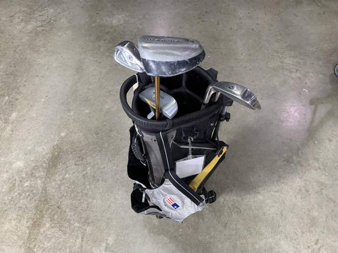 U.S Kids WT-10 Ultralight Club Set 3W 6&8i PW Putter 63" Yellow JR RH +Bag Dents