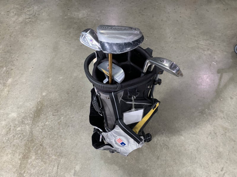 U.S Kids WT-10 Ultralight Club Set 3W 6&8i PW Putter 63" Yellow JR RH +Bag Dents