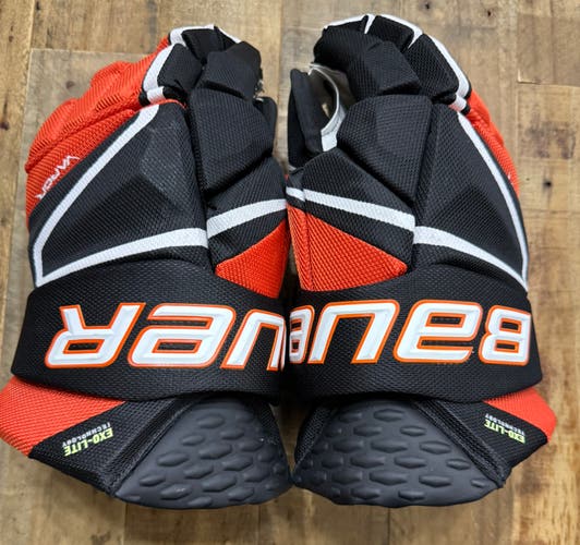 Orange/Black - Bauer Vapor Hyperlite Gloves 14"