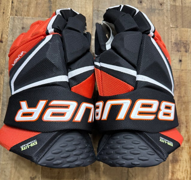 Orange/Black - Bauer Vapor Hyperlite Gloves 14"